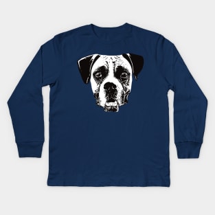 Boxer Dog - Boxer Christmas Gift Kids Long Sleeve T-Shirt